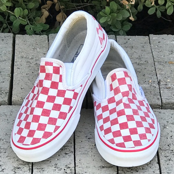 Vans Shoes - Vans Checkered Print Slip On Skate Shoes Size 7.5